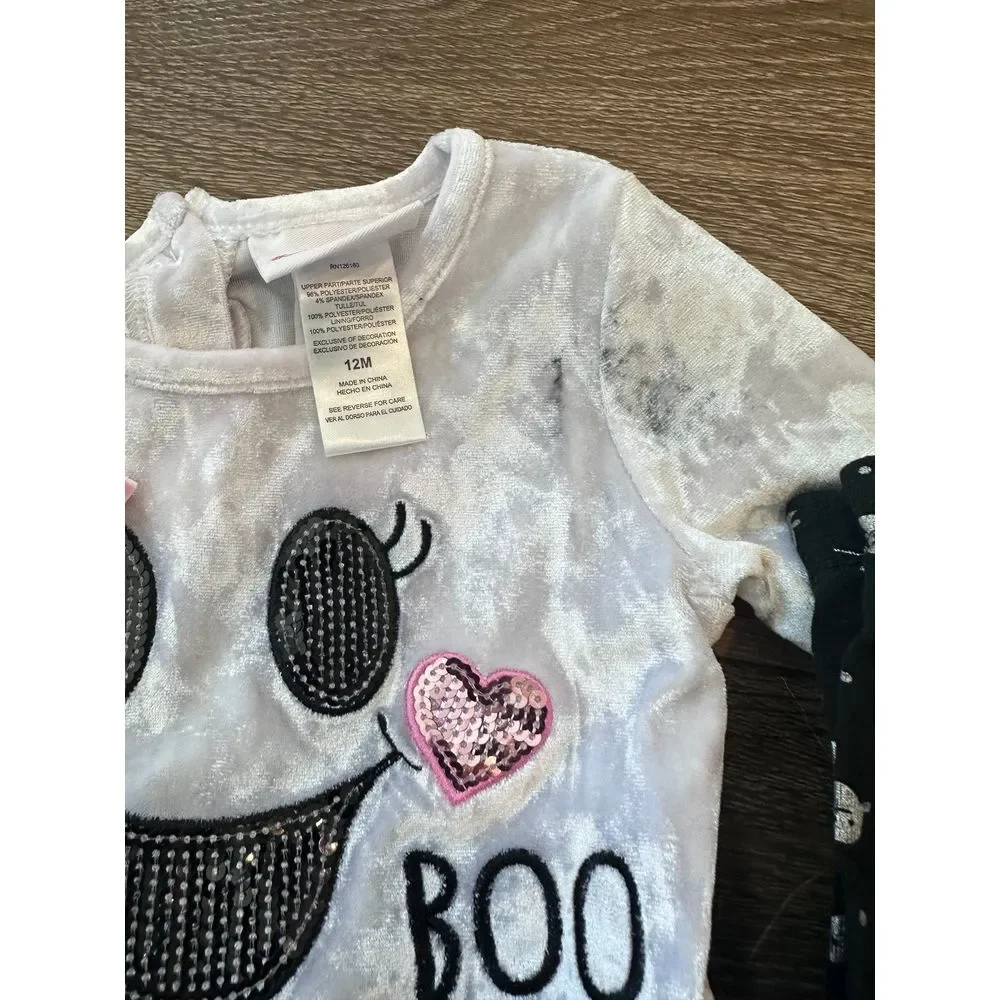Bonnie baby ghost outfit‎ boo 6-12 tulle skirt